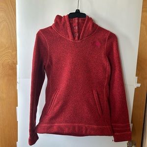The North Face Knit Fleece Pullover Sweater Hoodie-Sz Medium
